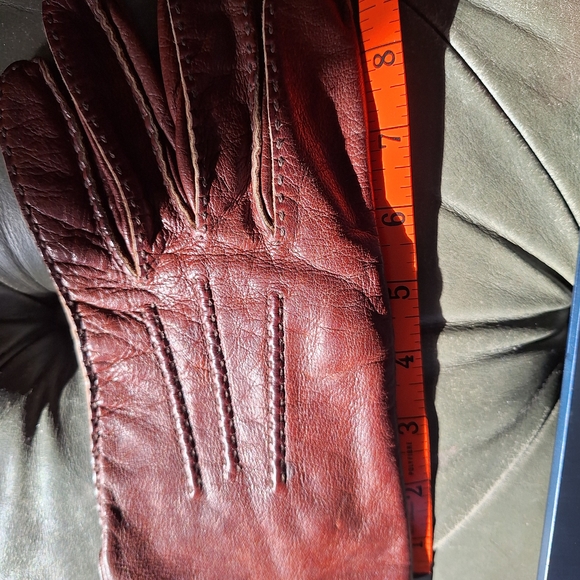 Christian Dior Men's Deep Brown Leather Gloves size XL - Picture 3 of 7